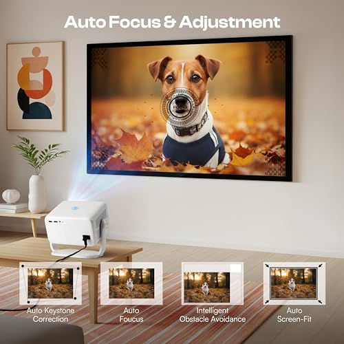 Caydo P3 Art Projector, Native 1080P Drawing Projector for Artists | Built-in Exclusive Drawing App, Auto Focus & Keystone, 360° Rotatable Stand, 40''-120'' Projection, 30,000H Lifespan