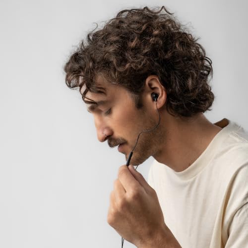 Skullcandy Jib Wired Earbuds with 3.5mm AUX Plug - Black | 3.5mm Wired Earbuds, In-Ear Headphones, Noise Isolating Fit, In-Line Microphone Call and Track Control, Travel Ready