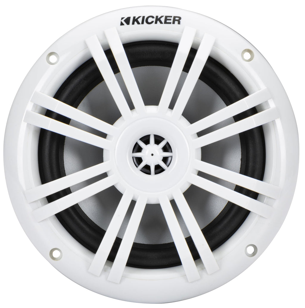 KICKER 51KM604WL KM 6.5" 4Ω LED Marine Coaxial Speakers - Pair