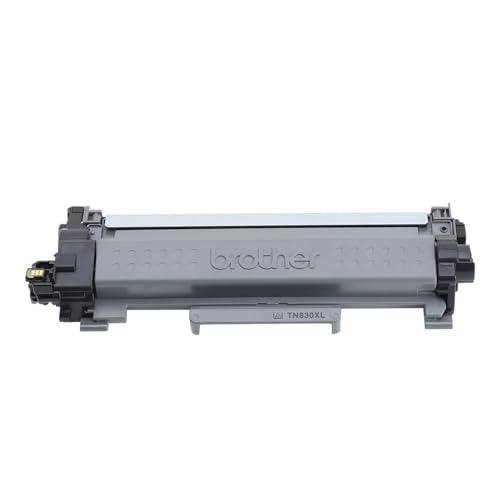 Brother TN830XL Toner Cartridge, Genuine Black High Yield | Compatible with DCP-L2640DW and HL-L2460DW; yields up to 3,000 pages for monochrome laser printers