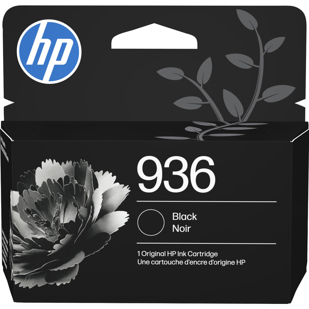 HP 936 Black Ink Cartridge | Works with OfficeJet 9120, OfficeJet Pro 9110, 9120, 9130 Series, Wide Format 9730 | Eligible for Instant Ink | 4S6V2LN