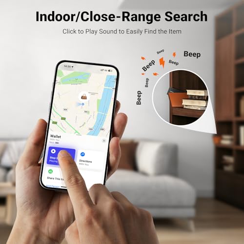 UGREEN FineTrack Slim Wallet Tracker Card (iOS Only) | Bluetooth Tracker Card, Work with Apple Find My Rechargeable Tracker[Apple MFi Certified]