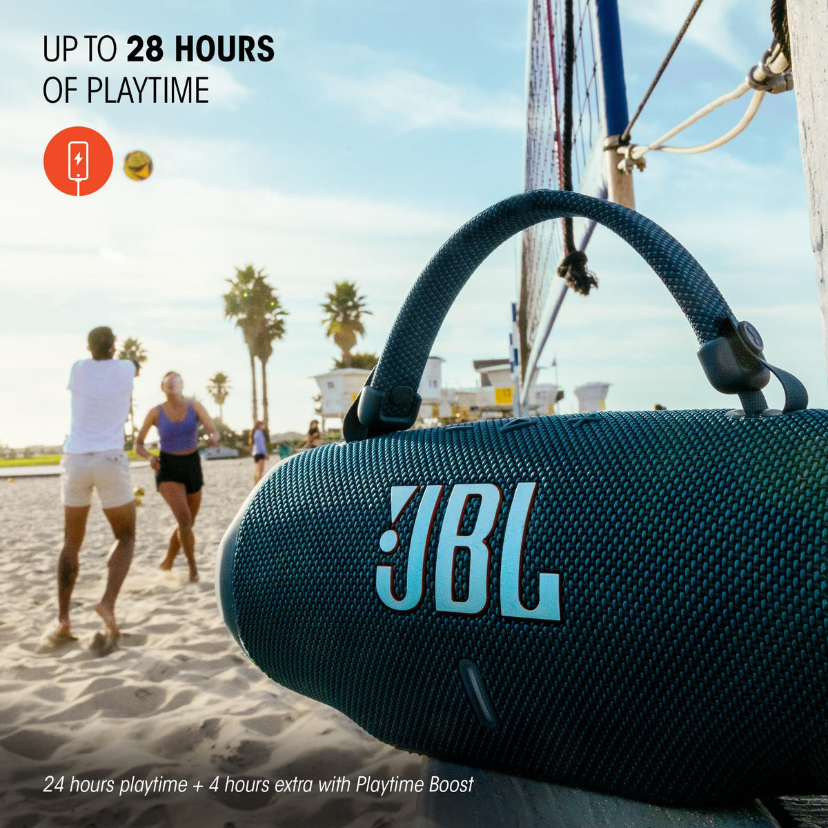 JBL Charge 6 - Portable Waterproof & DropProof Bluetooth Speaker (Black) | Powerful JBL Pro Sound with AI Sound Boost, Up to 28 hours of playtime, Built-In Powerbank, Multi-speaker connection