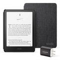 Amazon Kindle Paperwhite Bundle: Includes, Amazon Kindle Paperwhite 16GB | Black, Fabric Cover| Black, & Power Adapter