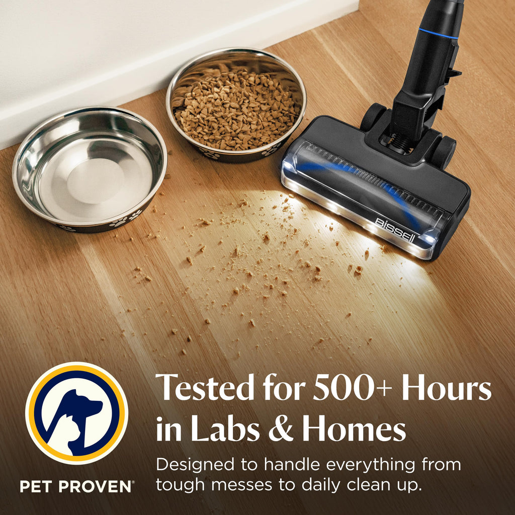 Bissell PowerClean FurGuard 280W Self-Standing Cordless Vacuum, 4039 | Self-cleaning brush roll; wall mount; removable battery; upholstery tool; 280W strong suction