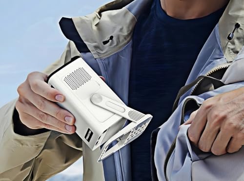 Built-in Apps 1080P 4K Support Mini Projector with Android 14, Phone Remote | Portable Smart Projector with WiFi 6 and Bluetooth 5.4 for Bedroom Auto Keystone Compatible with Netflix/iOS/HDMI/TV Stick X1