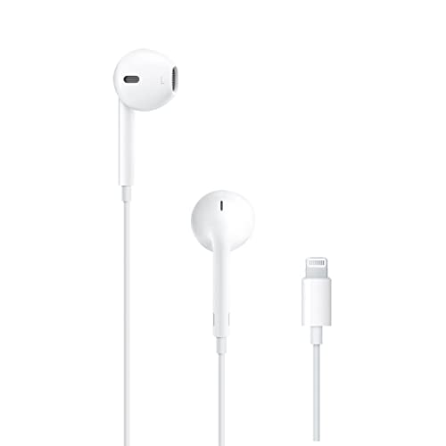 Apple EarPods Headphones with Lightning Connector | Wired Ear Buds for iPhone with Built-In Remote to Control Music, Phone Calls, and Volume