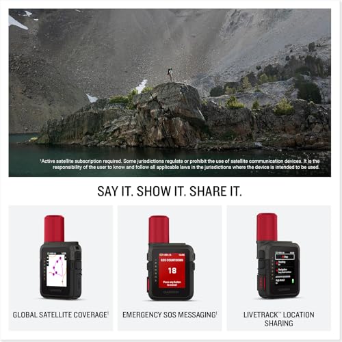 Garmin inReach® Mini 3 Plus, SOS Satellite Communicator | Photo, Voice & Text Messaging Beyond Cell Service, Global Coverage, Color Touchscreen Display, Active Subscription Required
