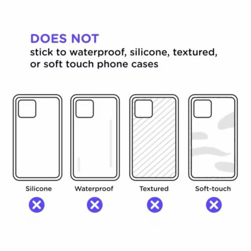 PopSockets Adhesive Phone Grip, Holder- Black | Anti-Drop, Kickstand, Secure Comfortable Hold, Black, Create a Mobile Phone Outfit