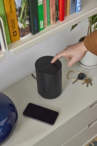 Sonos Era 100 SL Compact, Microphone-Free Speaker - Black | Dual angled tweeters and a powerful midwoofer | Pair Two for Stereo or Add as Soundbar Rears | WiFi | Bluetooth