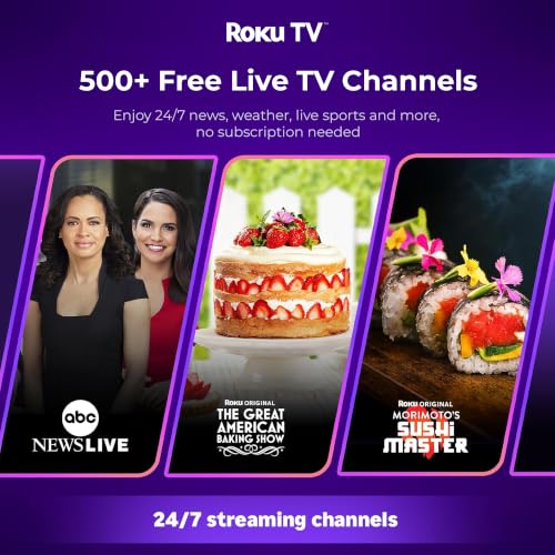 ELEPHAS Roku TV Smart Projector with Wi-Fi and Bluetooth | Built-in Roku TV, Works with Alexa & Google Home, Dolby Audio, Portable Mini Projector for Bedroom, Outdoor