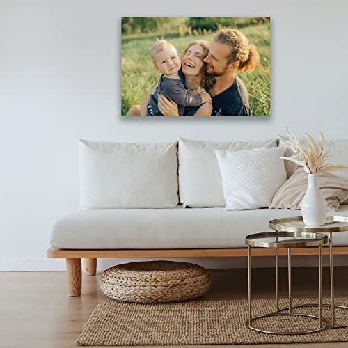 Custom Canvas Prints with Your Photos Framed Canvas Customized Wall Art Personalized Canvas Pictures for Pet/Family Gifts for Mom/Men/Women 8 x 10