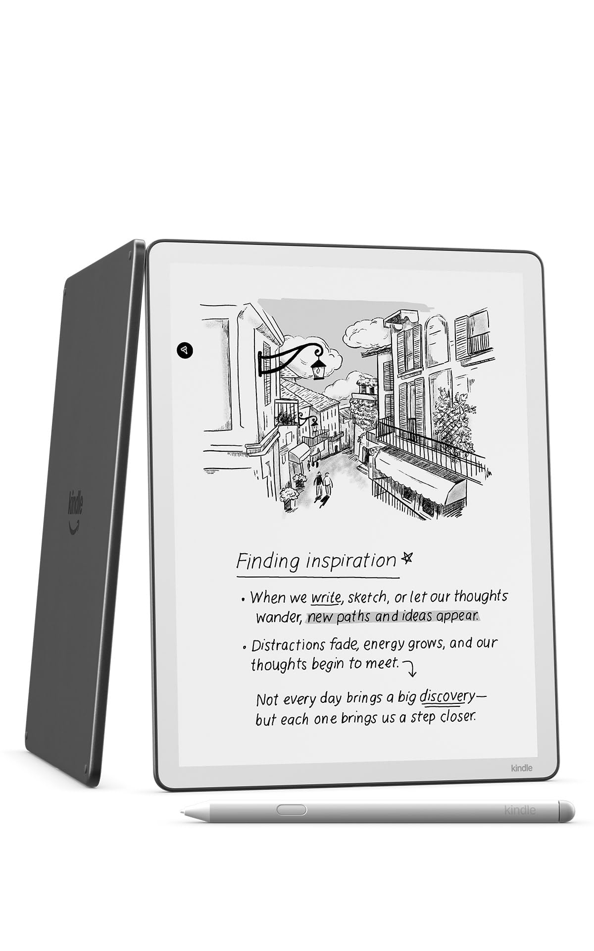 Amazon Kindle Scribe 32GB (newest model) — 11” display with front light, paper-like feel, and no distractions — Write in notebooks, docs, and books. Pen included - Graphite