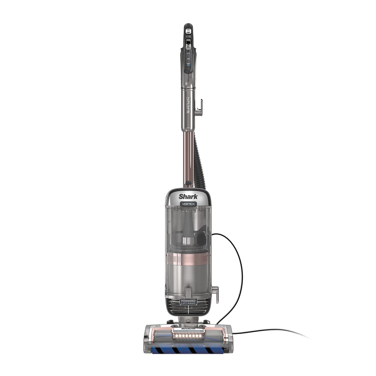 Shark Vertex Lift-Away Upright Vacuum, HEPA Seal, Silver/Rose Gold, AZ2002​ | DuoClean & PowerFins, LED Lights, No Hair Wrap, Large Dust Cup Capacity, Pet Crevice Tool, Dusting Brush​