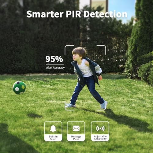 SEHMUA 2K Solar Security Cameras Wireless Outdoor, 2 Pack 360° View Pan/Tilt WiFi Security Camera Outside with Color Night Vision,Easy to Install, PIR Alarm, 2-Way Audio