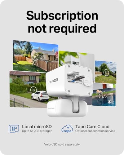 Tapo 2K Dual Lens Pan/Tilt Security Battery Camera w/Solar, C645D KIT | 165° Wide-Angle + 6mm Telephoto, Free Person/Vehicle Detection, 360° Pan, SD/Cloud Storage, Works w/Alexa & Google