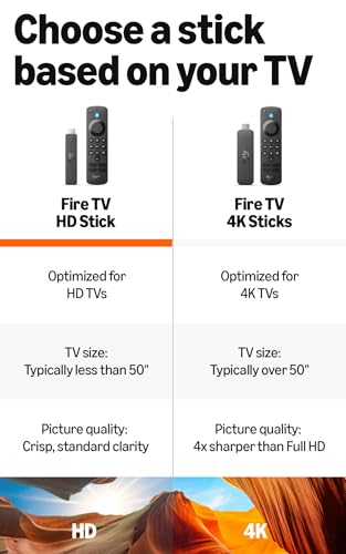Amazon Fire TV Stick HD (newest model), free & live TV, Alexa Voice Remote, powered by the TV, effortless setup, find shows faster with Alexa+
