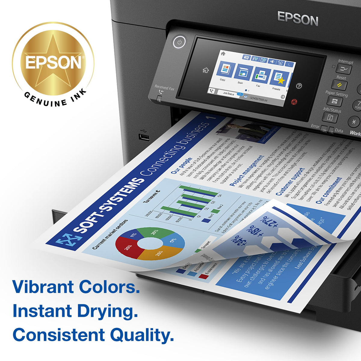 Epson 812 Genuine Ink Cartridge XL Black and Standard Color Combo Pack | Works With WorkForce Pro WF-7310 WF-7820 WF-7840 EC-C7000 Printers