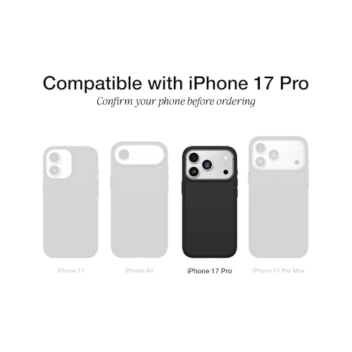 OtterBox iPhone 18/17 Pro Commuter Series Case - Black | Thin & Protective iPhone Case, Dual-Layer, Impact Absorbing iPhone Case, Best MagSafe iPhone Cases for Wireless Charging