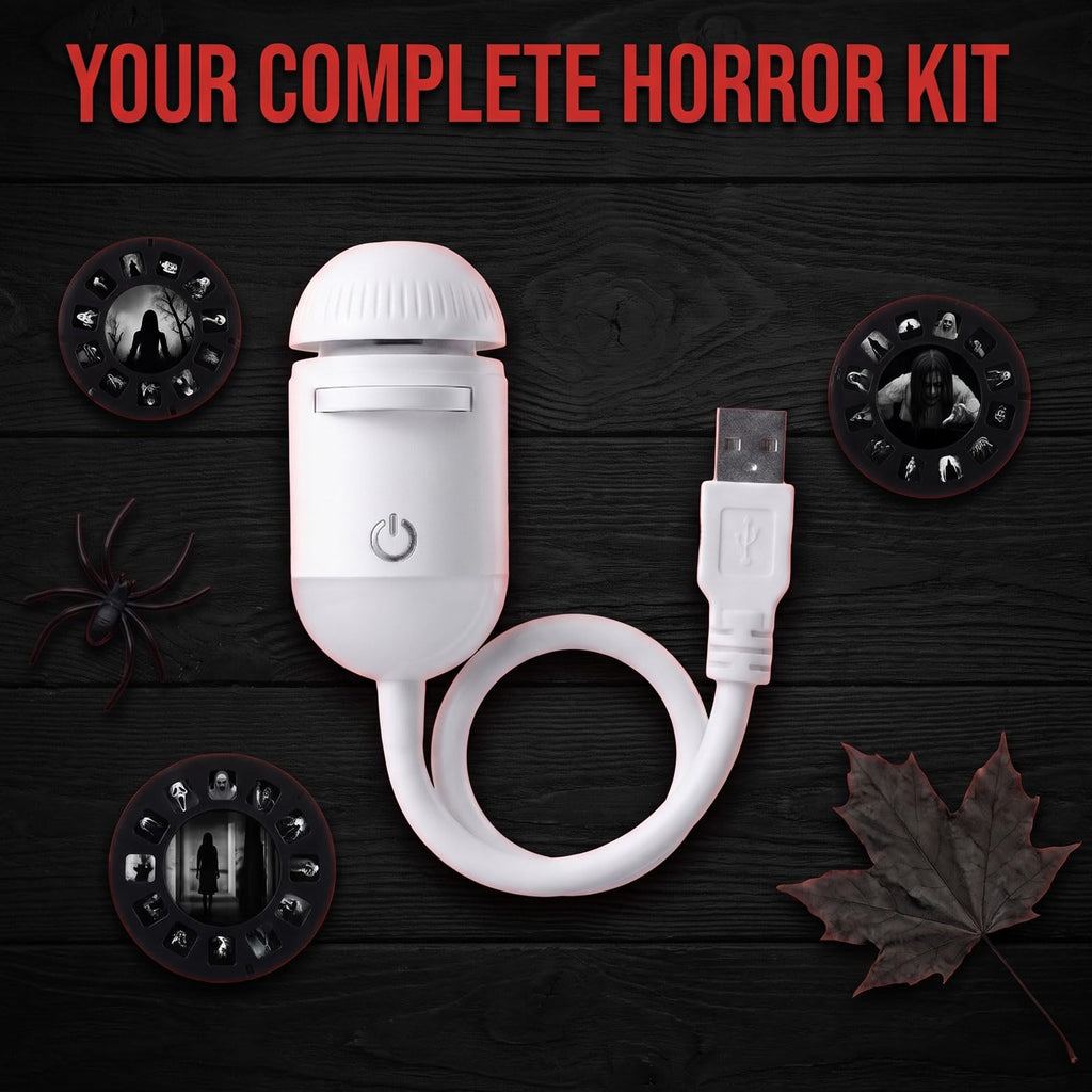 Halloween Nightmare Projector Seamless Blackout Projection，1pc | Halloween Nightmare Slides Easy USB Plug-In Design