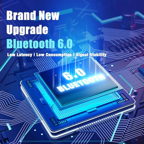 BERIBES Bluetooth Headphones Over Ear Wireless HiFi Stereo Headsets 65H 6EQ | Bluetooth 6.0,with Built-in HD Mic,Foldable Lightweight,Comfort Fit,Fast Charging,Deep Bass for Home Office Cellphone PC Ect.