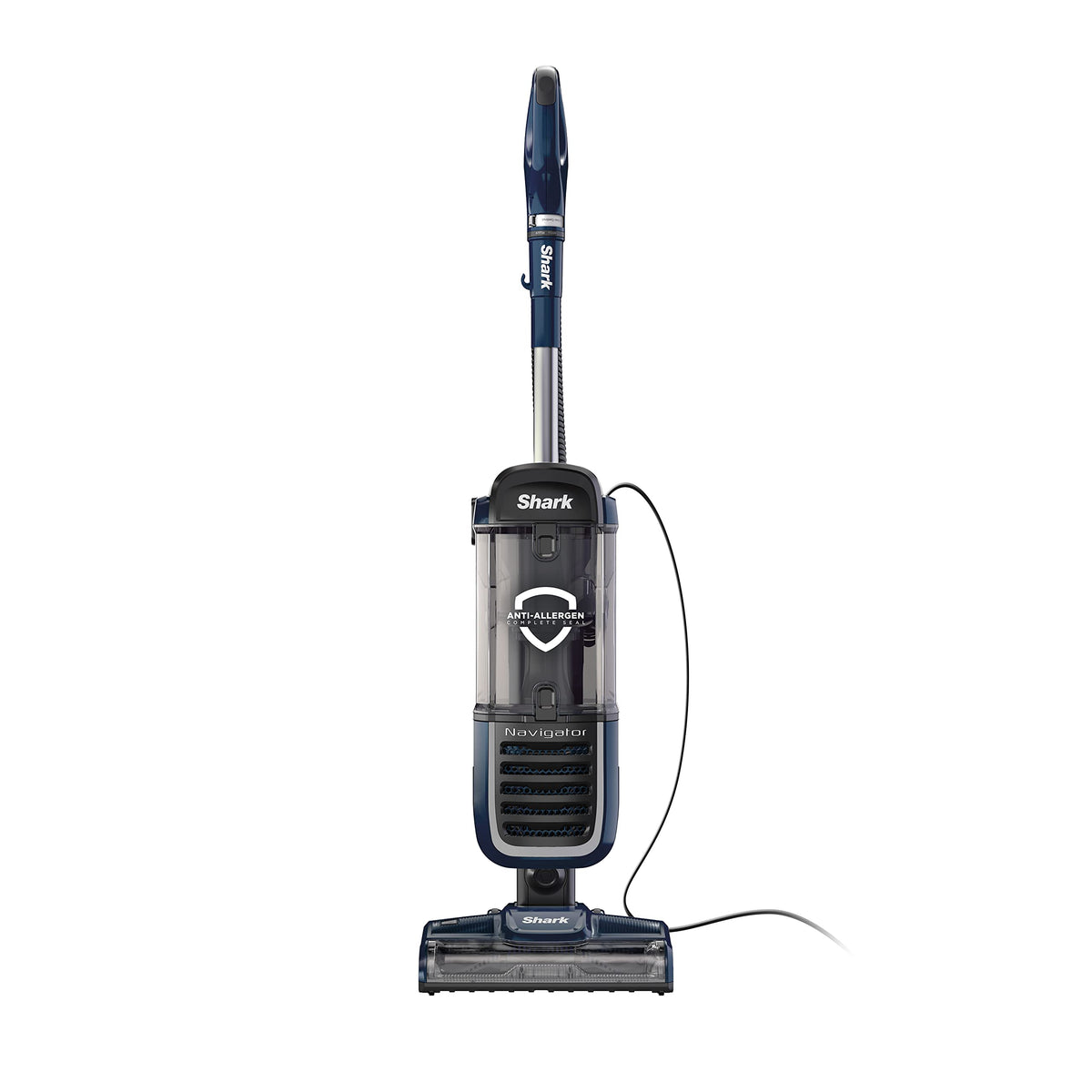 Shark Navigator Swivel Pro Upright Vacuum, HEPA, Pet Hair, Navy, NV151 | Swivel Steering, Powerful Suction, Lightweight Design, 11-Ft Reach, Crevice Tool, Upholstery Tool and Pet Power Brush