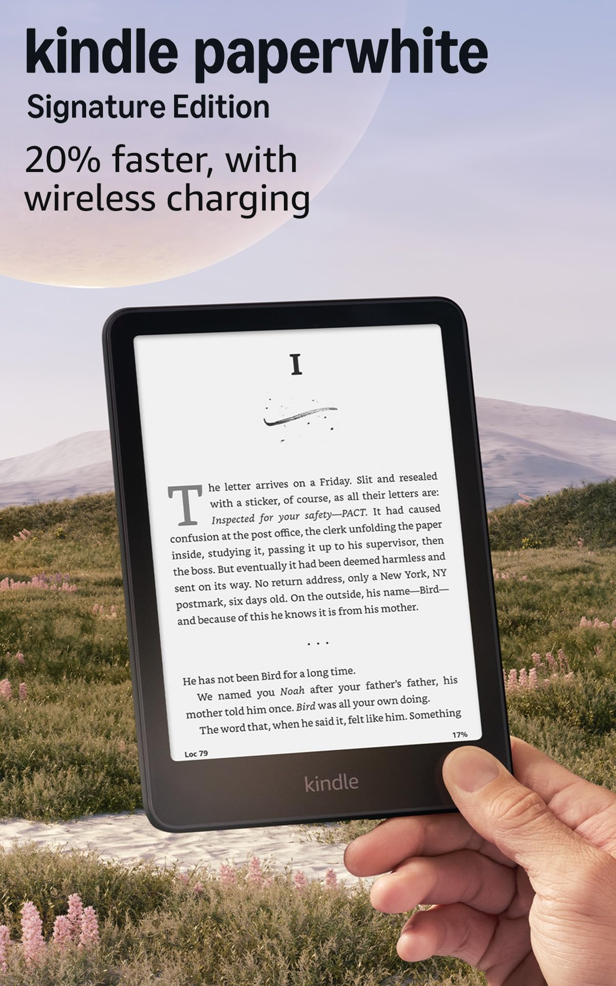 Amazon Kindle Paperwhite Signature Edition 32GB (2024 model) – Auto-adjusting front light, wireless charging, and weeks of battery life – Metallic Black