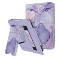 Fintie Stand Case for 6" Kindle 11th Generation 2024/2022, Lilac Marble | Foldable Kickstand PU Leather Cover, Card Slot & Hand Strap, Auto Sleep/Wake, for All-New Kindle 2024/2022 11th Gen e-Reader