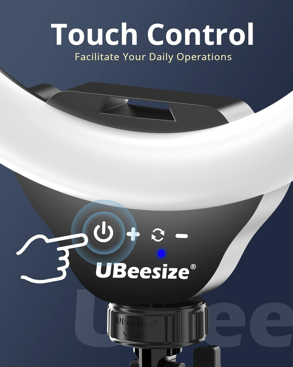 UBeesize 12" LED Ring Light with 62" Tripod Stand, Phone Holder & Remote | Dimmable Selfie Light for Video Recording, Live Streaming, TikTok, YouTube, Makeup, Compatible with iPhone & Android (Black)