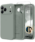 SuydanBox Magnetic for iPhone 18 Pro Case/iPhone 17 Pro Case Silicone | Fit for MagSafe,Screen Protector,Full Camera Protection,Shockproof Protective Phone Case for iPhone 18 Pro/17 Pro Calke Green