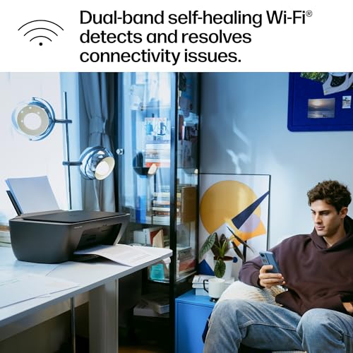 HP DeskJet 2955 Color Inkjet Printer | Wireless | All-in-One | Easy Home Printing | Color Documents | Mobile Compatibility | Print, Scan & Copy | Ideal for Home Use