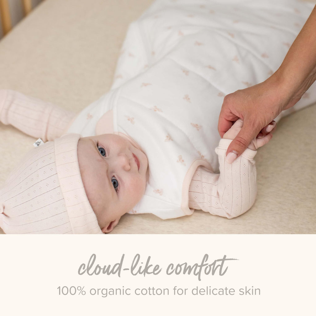 Burt's Bees Baby Organic Beekeeper Infant Wearable Blanket, Unisex Swaddle | Cozy 2-way zip sleep sack is available in lightweight 0.5 TOG or medium weight 1.5 TOG options for a great night's sleep