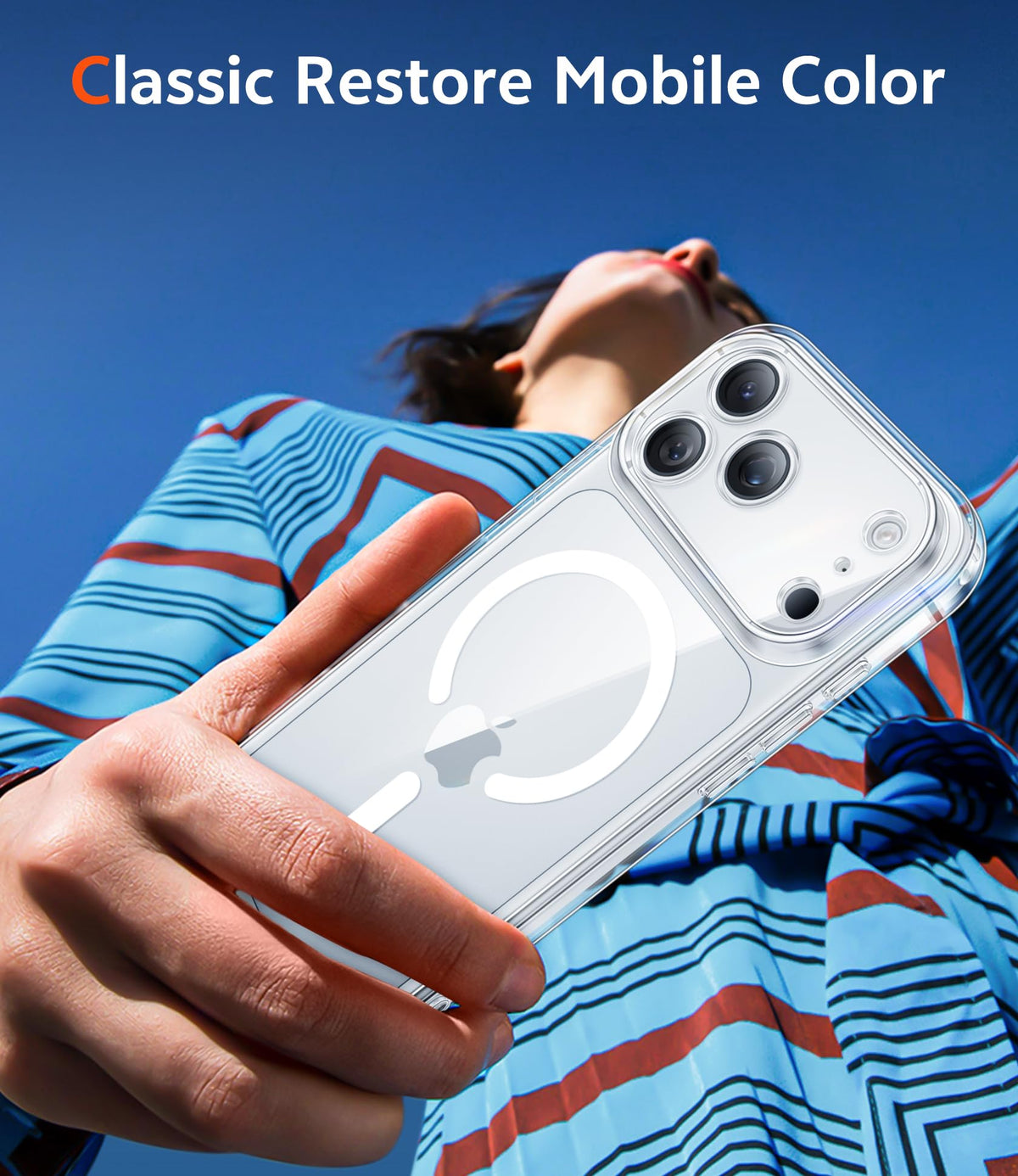 FNTCASE Magnetic for iPhone 18 Pro Max Case/17 Pro Max Case, Clear | Screen Protector, Military Grade Drop Protection, Slim Magnetic Phone Cases, Shockproof Bumper, Transparent Cell Cover