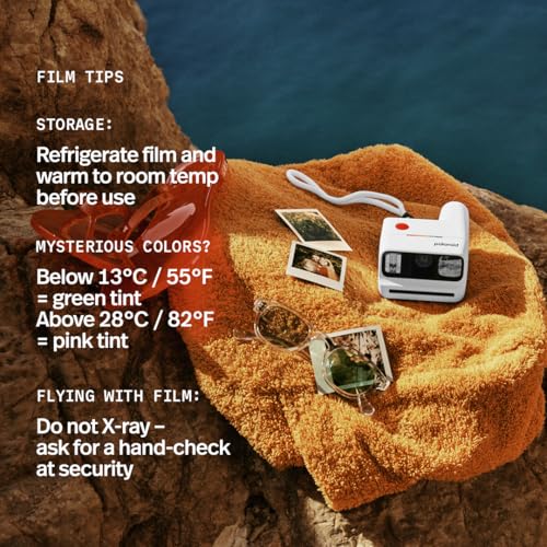 Polaroid Go Color Film, White Frame, 16 Photos (6017), Compatible with Go Cameras Only